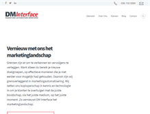 Tablet Screenshot of dm-interface.nl